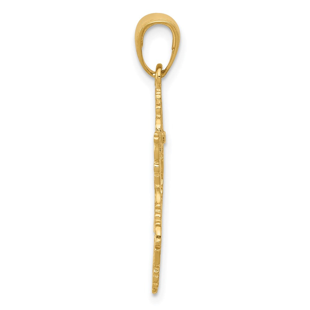 14k Yellow Gold 20 mm Star of David Pendant (1.15 grams)