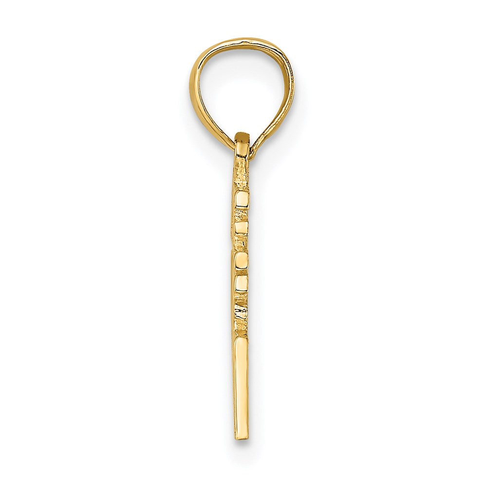 14k Yellow Gold 16.15 mm LIVE LAUGH LOVE Charm (0.75 grams)