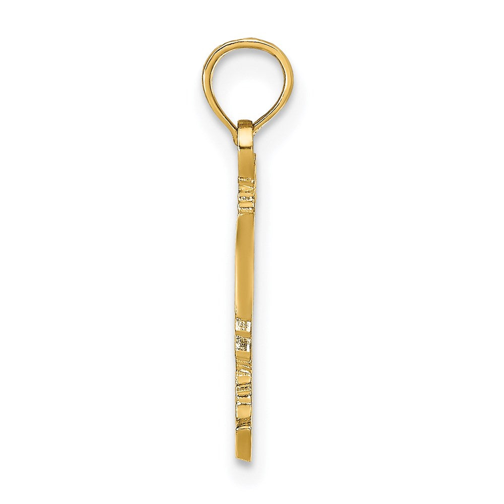 14k Yellow Gold 12.5 mm Rooster Pendant (0.87 grams)