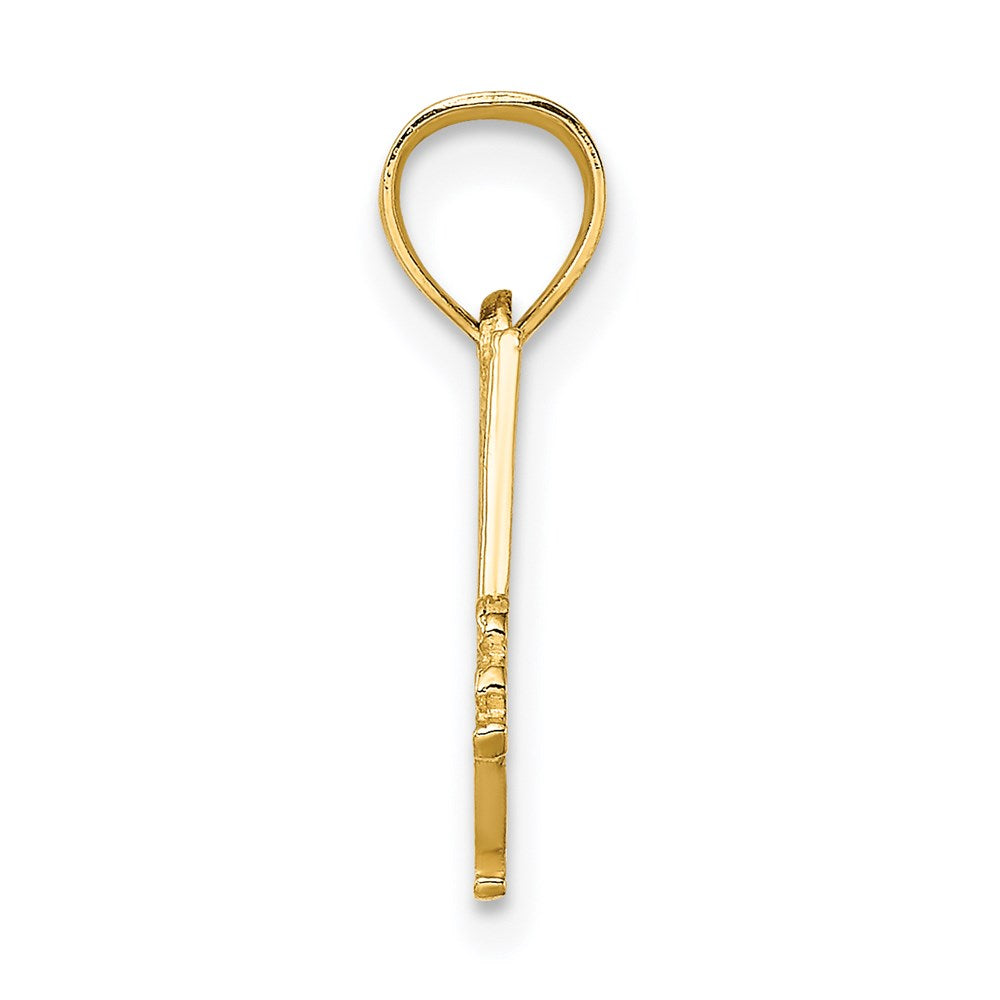14K I HEART HOCKEY Charm (0.84 grams)