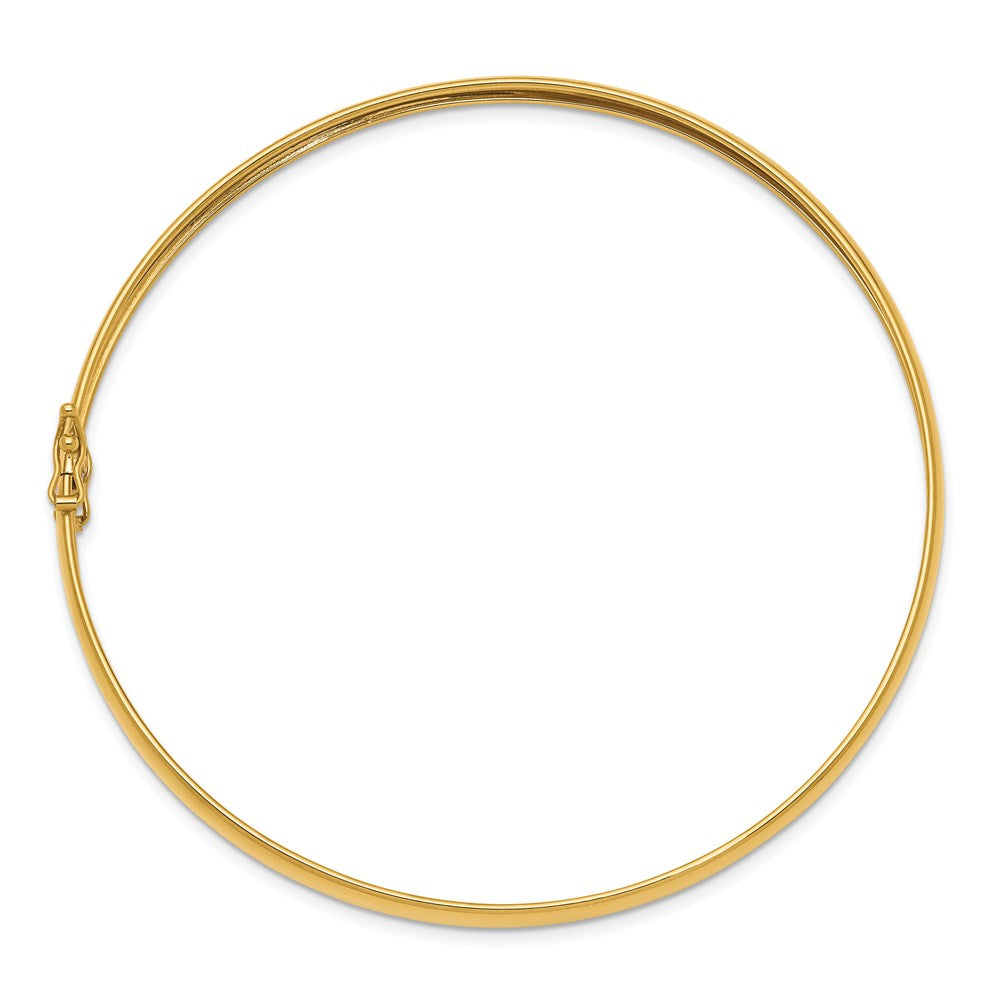 14k Yellow Gold 4 mm Polished Flexible Bangle (3.55 grams)