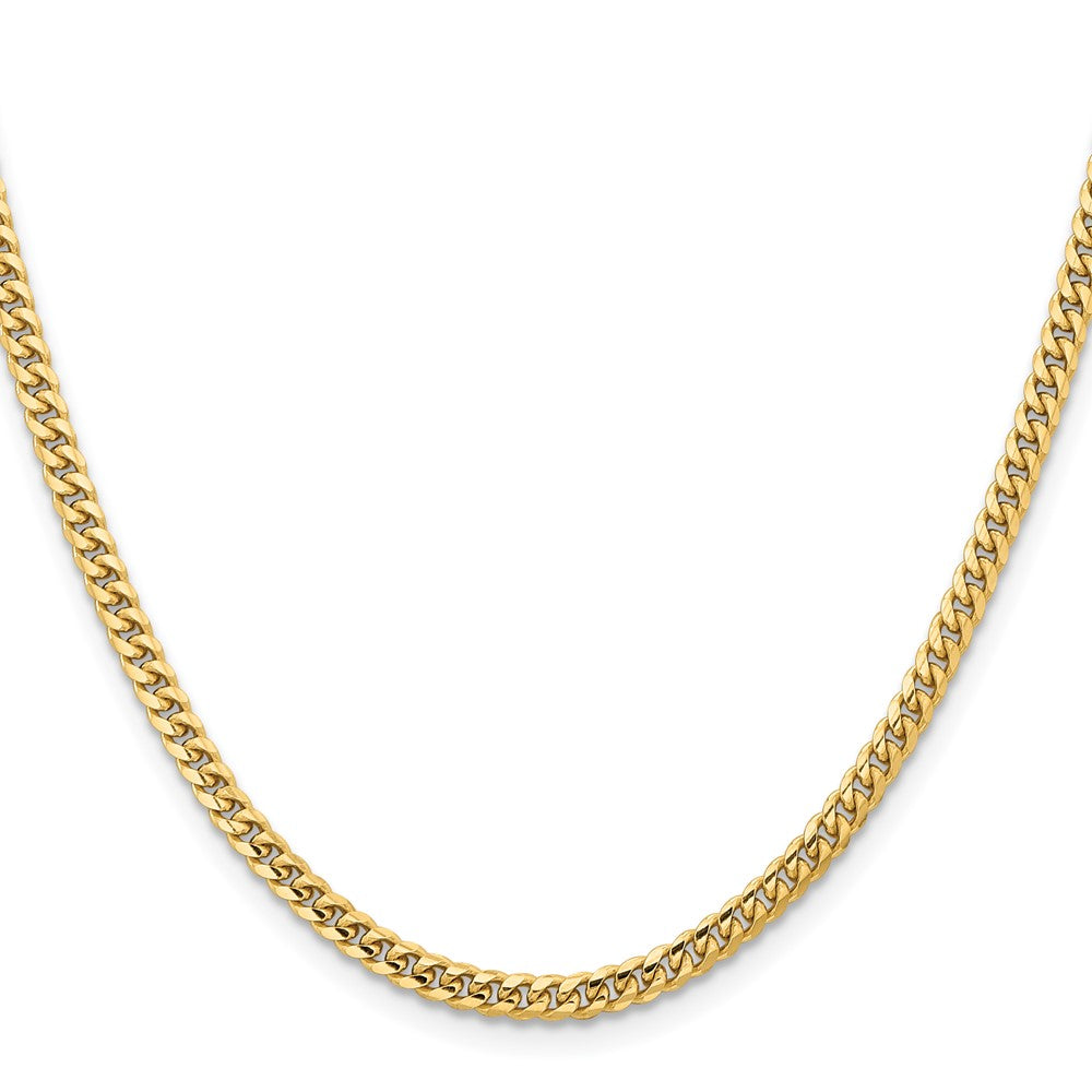 14k 3.5mm Solid Miami Cuban Chain (16.01 grams)