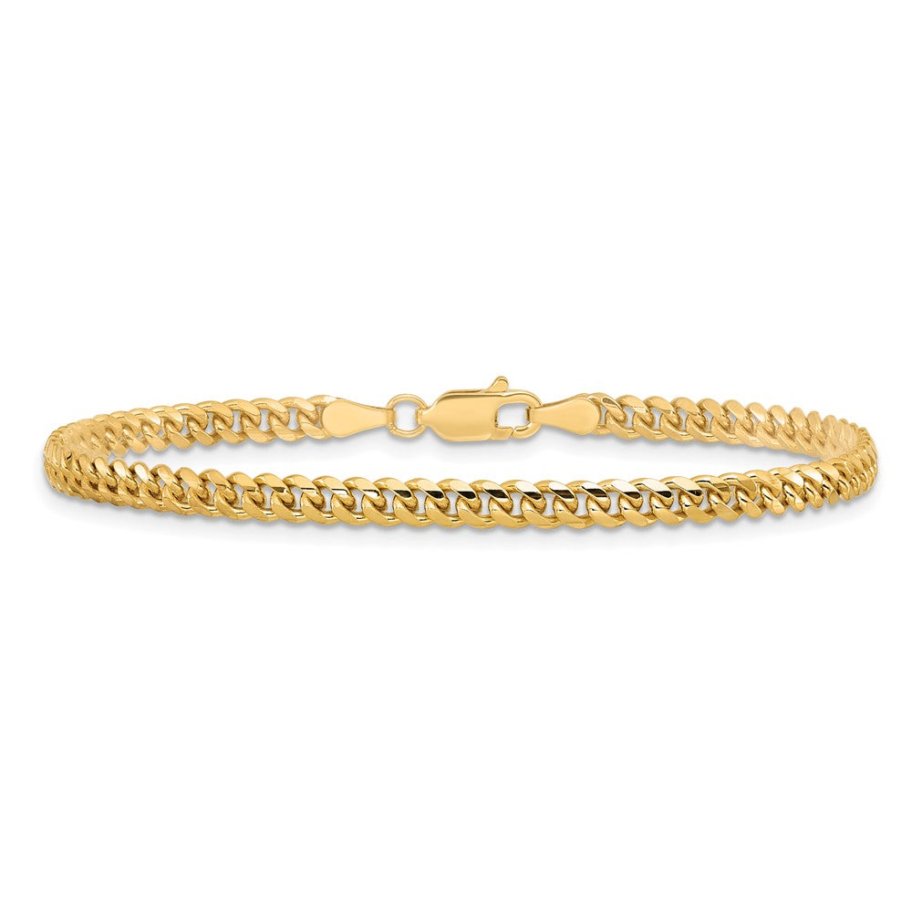 14k 3.5mm Solid Miami Cuban Chain Bracelet (5.87 grams)