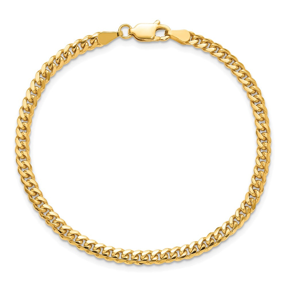 14k 3.5mm Solid Miami Cuban Chain Bracelet (5.87 grams)