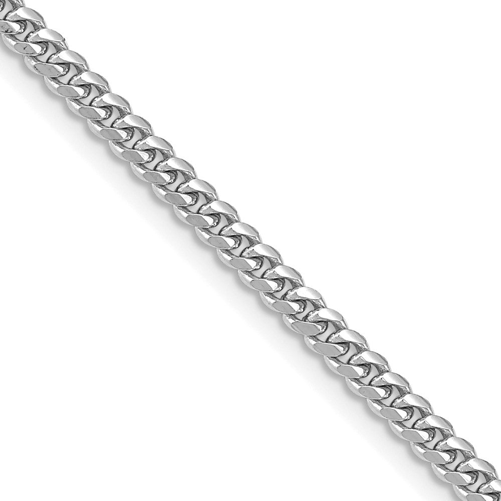 14k WG 3.5mm Solid Miami Cuban Chain (15.74 grams)