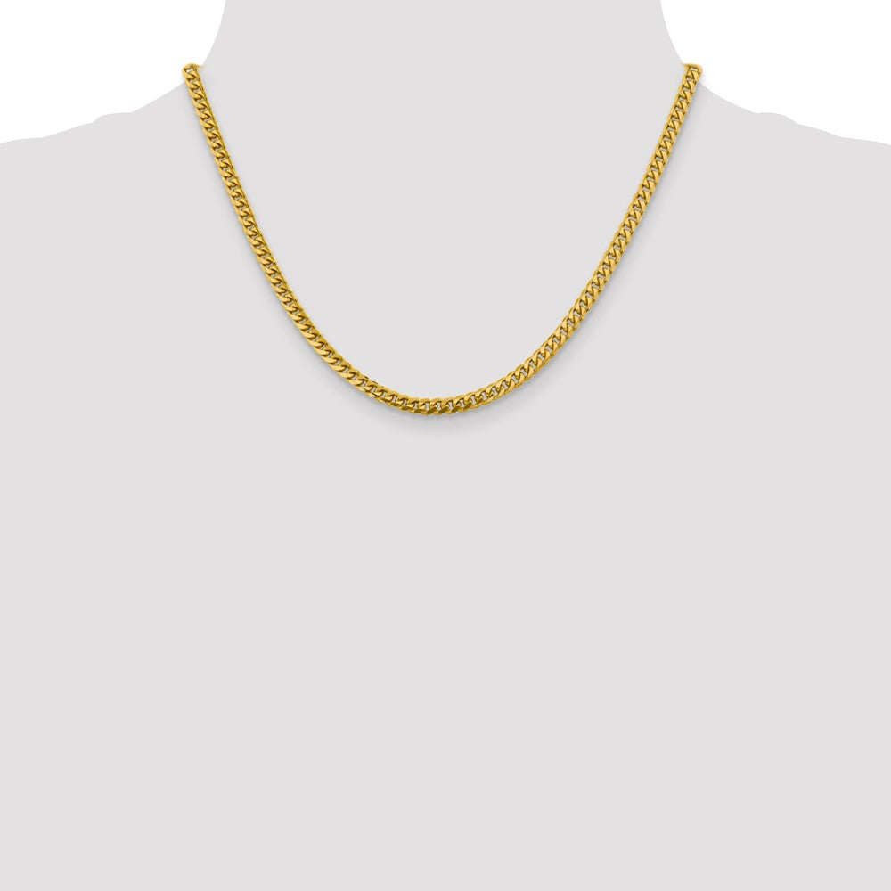 14k 4.25mm Solid Miami Cuban Chain (22.26 grams)
