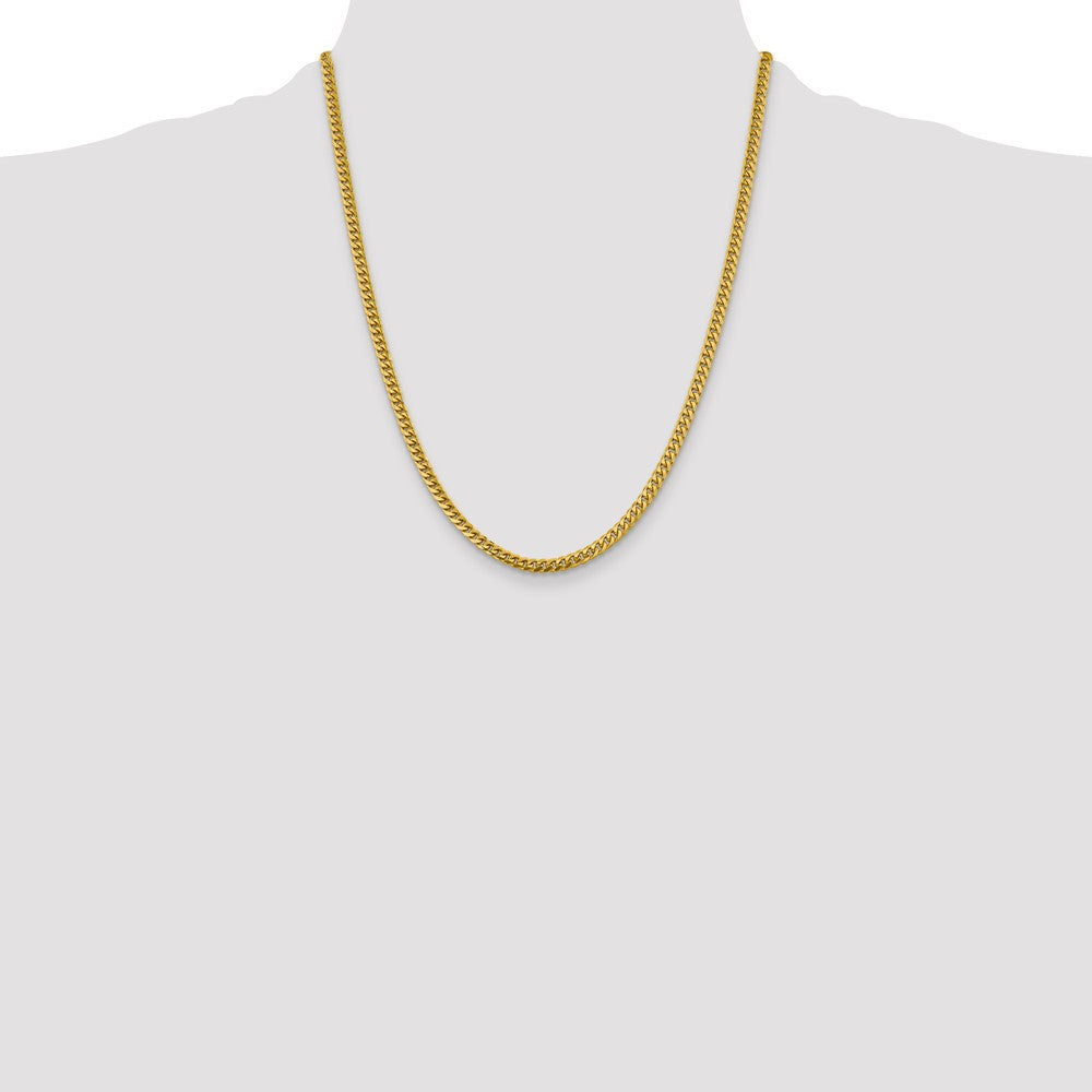 14k 4.25mm Solid Miami Cuban Chain (22.26 grams)