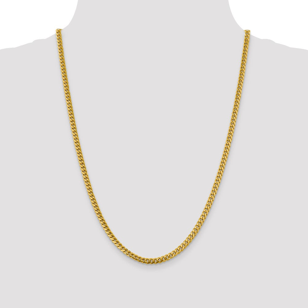 14k 4.25mm Solid Miami Cuban Chain (22.26 grams)