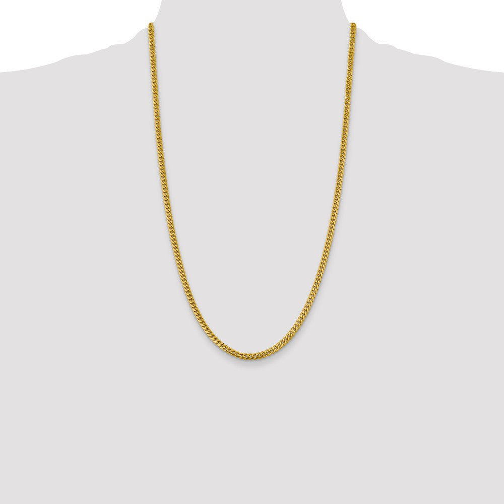 14k 4.25mm Solid Miami Cuban Chain (22.26 grams)