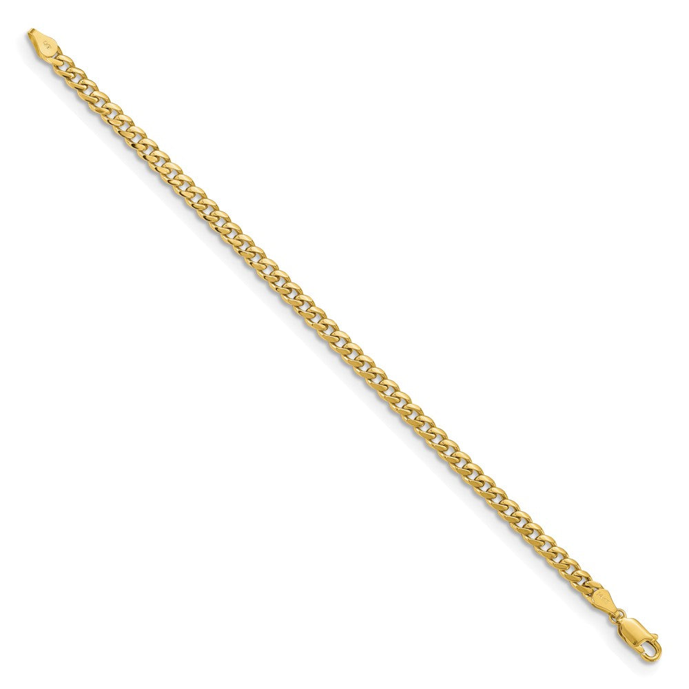 14k 4.25mm Solid Miami Cuban Chain Bracelet (8.39 grams)