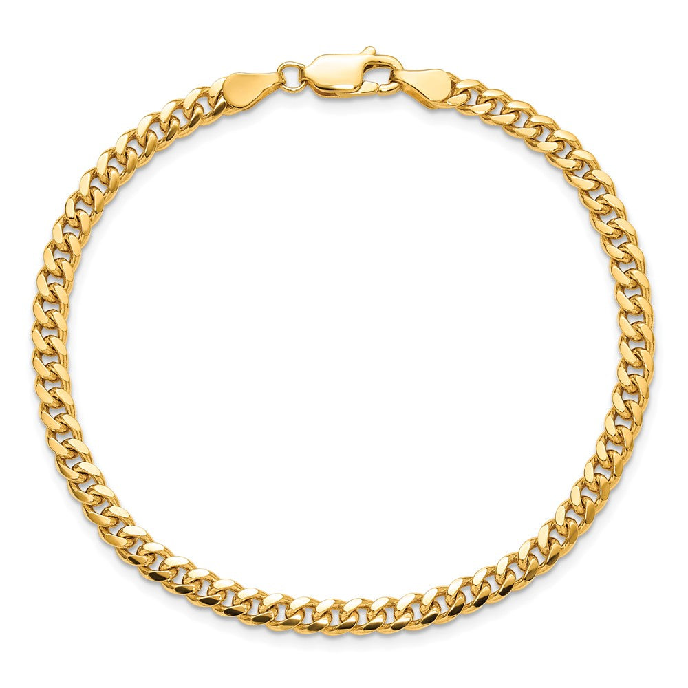 14k 4.25mm Solid Miami Cuban Chain Bracelet (8.39 grams)