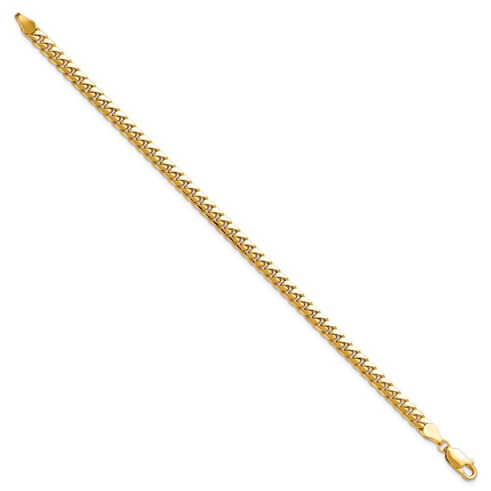 14k 4.3mm Solid Miami Cuban Chain Bracelet (9.85 grams)