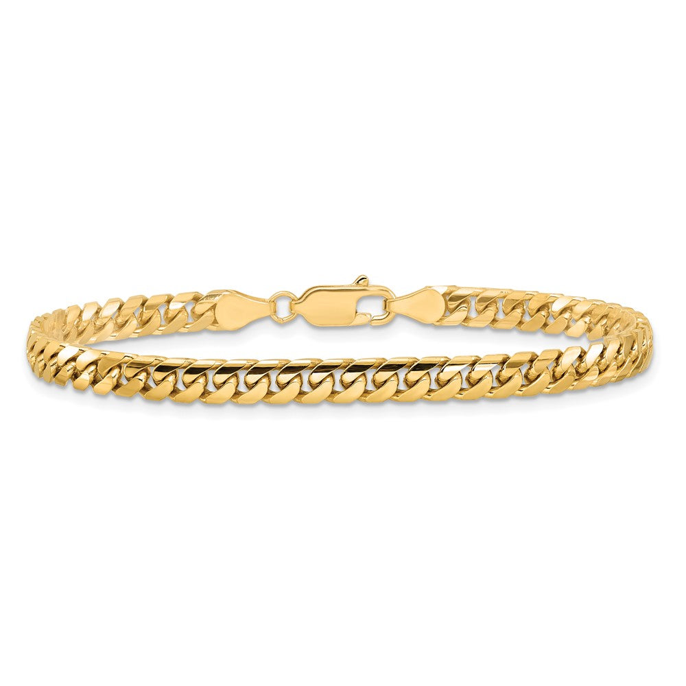 14k 4.3mm Solid Miami Cuban Chain Bracelet (9.85 grams)