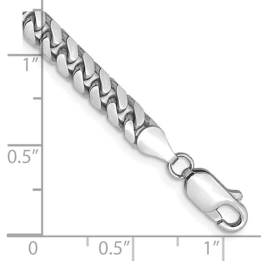 14k WG 4.3mm Solid Miami Cuban Chain Bracelet (9.29 grams)