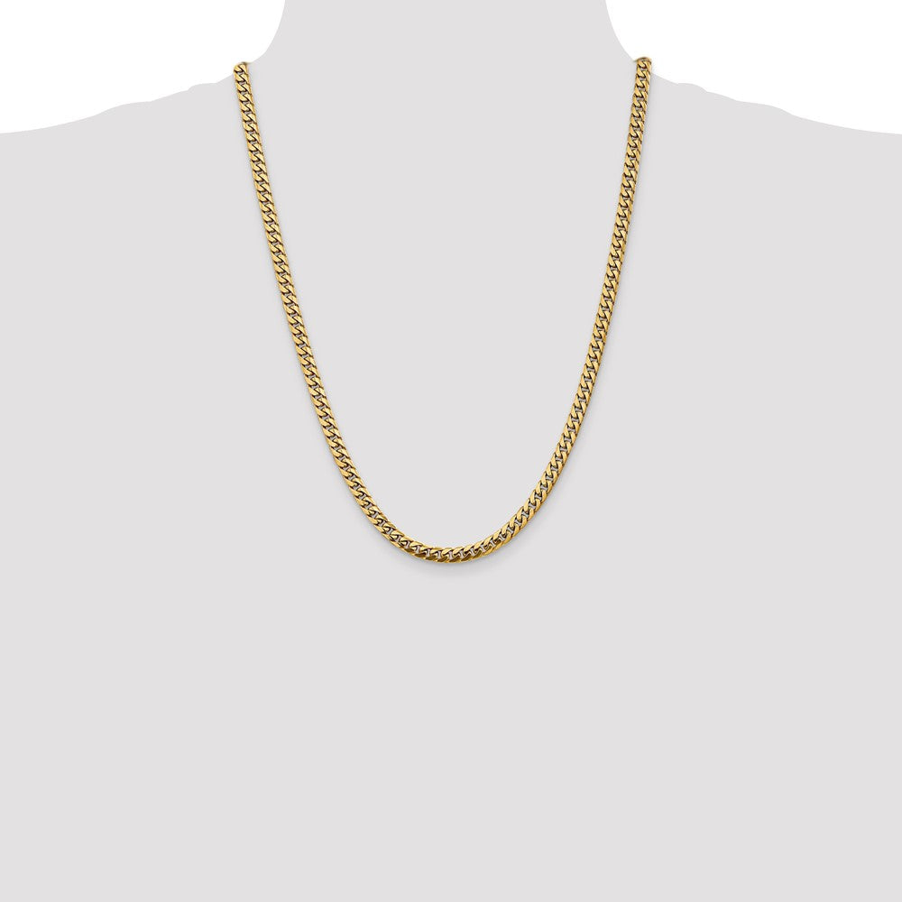 14k 5mm Solid Miami Cuban Chain (31.09 grams)