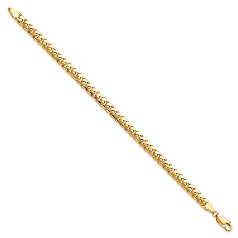 14k 5mm Solid Miami Cuban Chain Bracelet (12.72 grams)