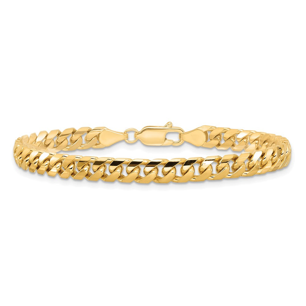 14k 5mm Solid Miami Cuban Chain Bracelet (12.72 grams)