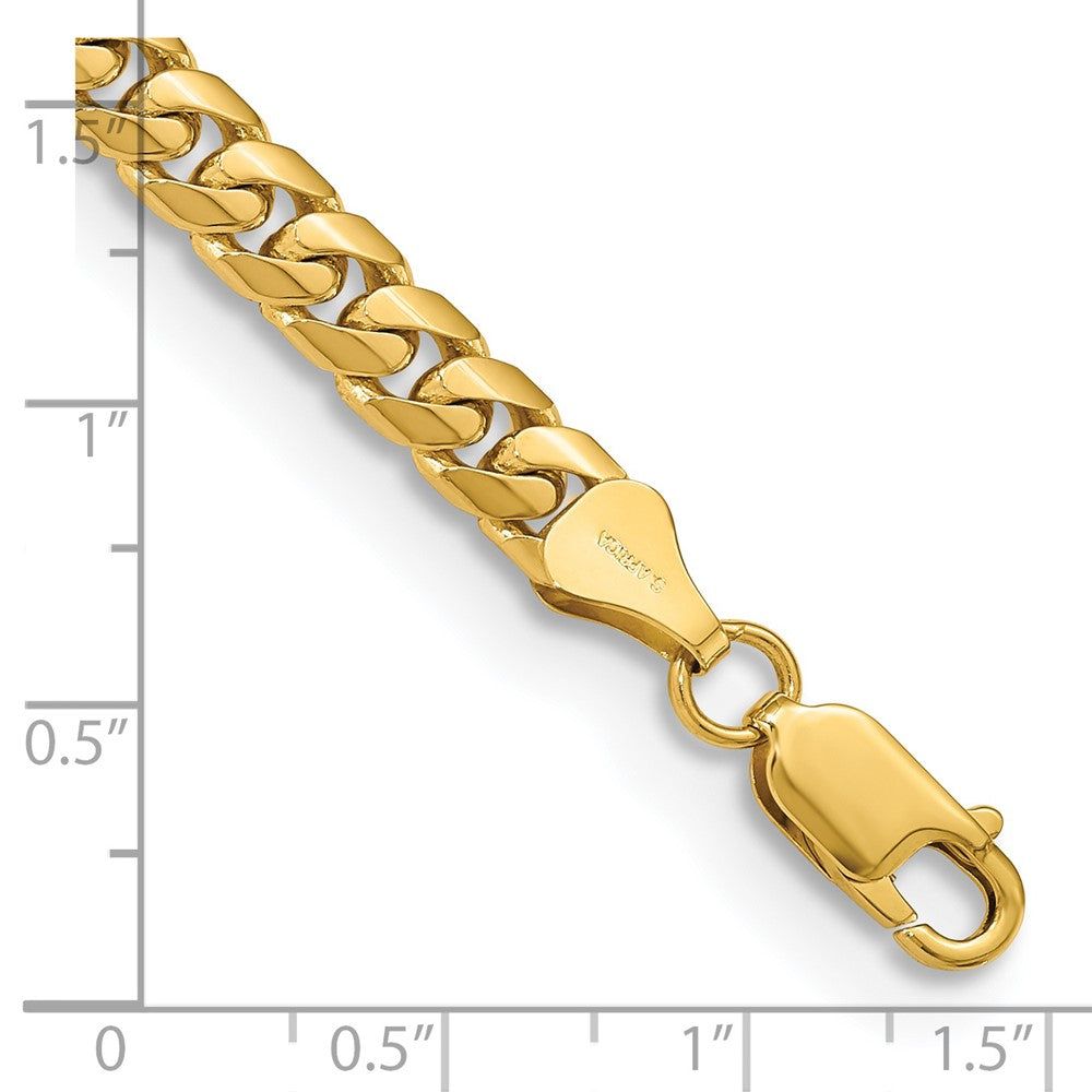 14k 5.5mm Solid Miami Cuban Chain Bracelet (16.98 grams)