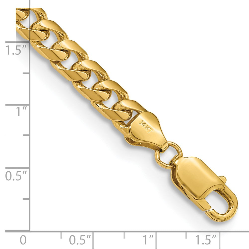 14k 6.25mm Solid Miami Cuban Chain Bracelet (22.07 grams)
