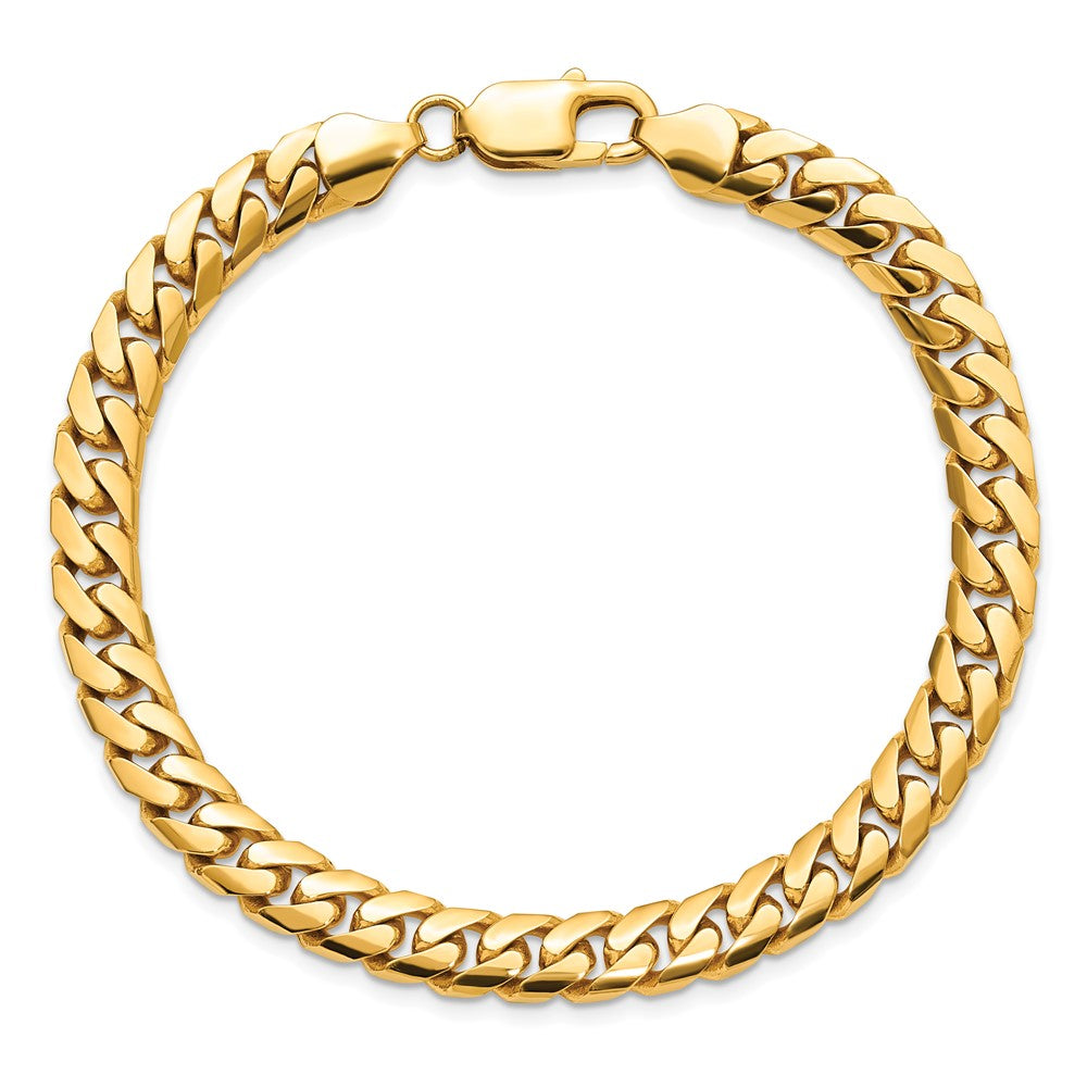 14k 6.75mm Solid Miami Cuban Chain Bracelet (26.69 grams)