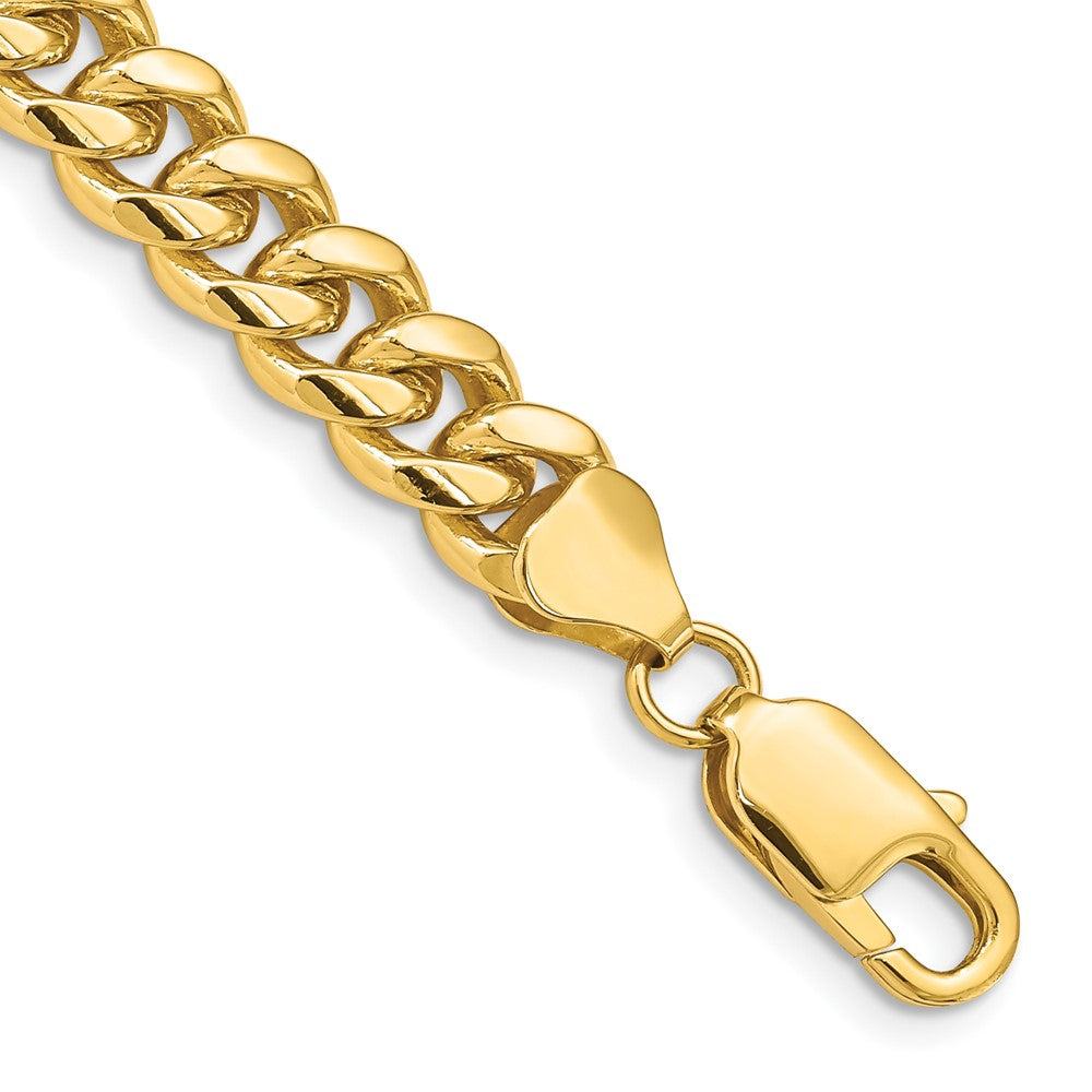 14k 6.75mm Solid Miami Cuban Chain Bracelet (26.69 grams)