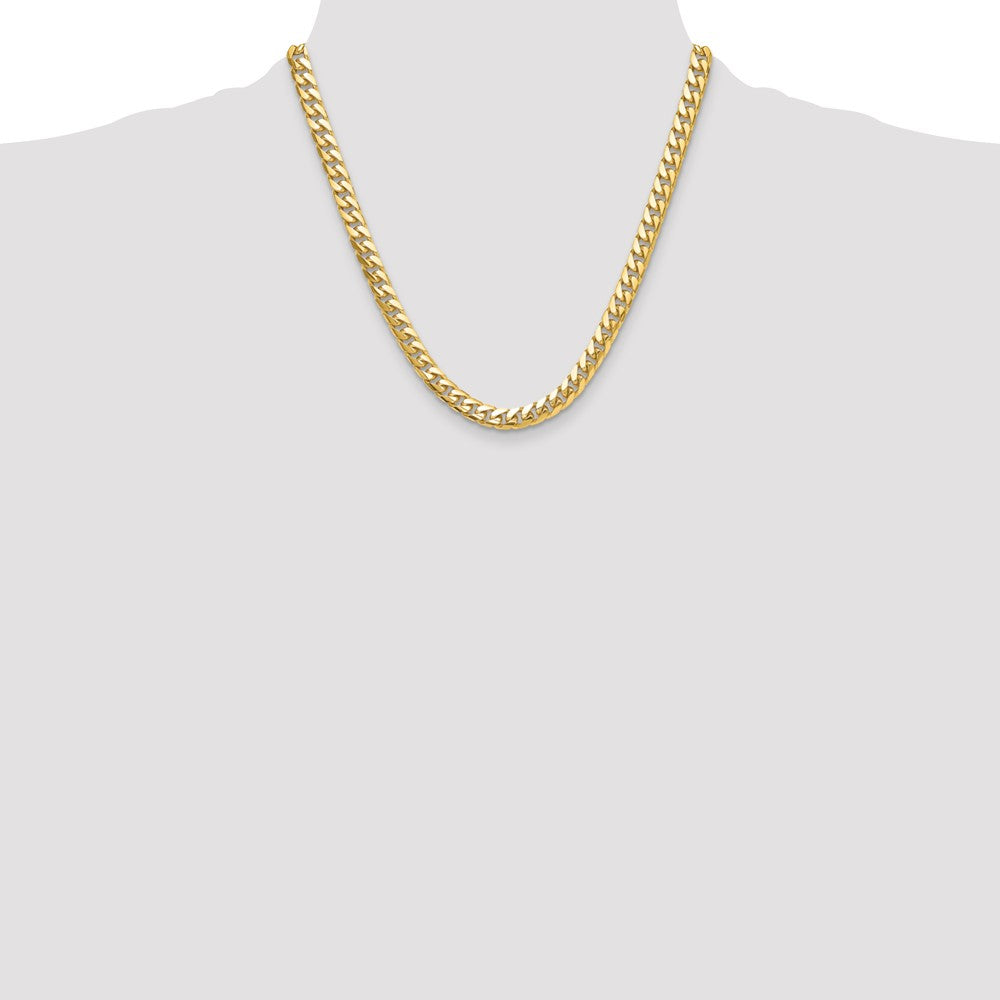 14k 8mm Solid Miami Cuban Chain (83.80 grams)