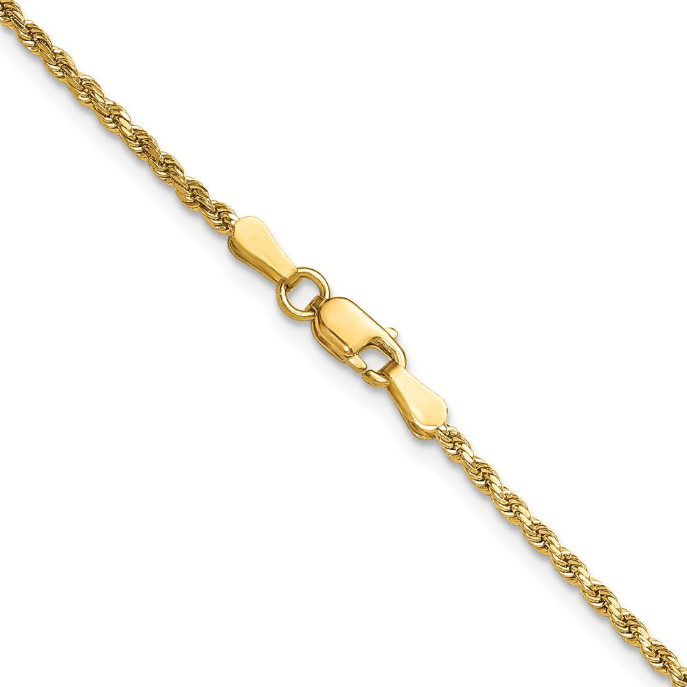14k 2mm Semi-solid D/C Rope Chain (2.16 grams)