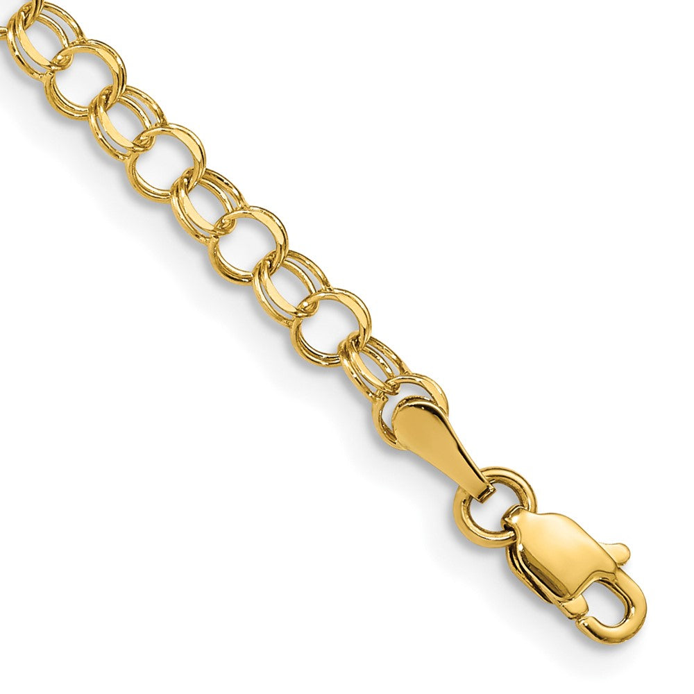 14k Yellow Gold 4 mm Charm Bracelet (1.9 grams)