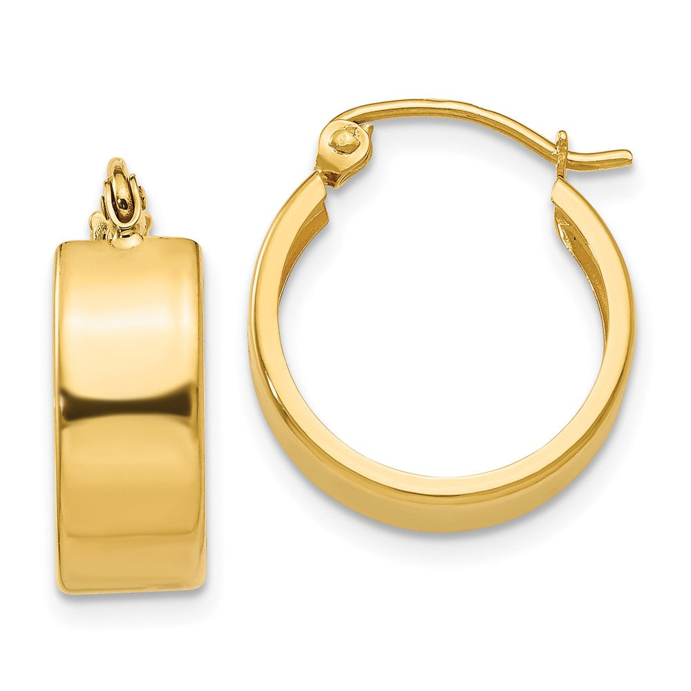 14k Yellow Gold 15 mm Small Hoop Earrings (1.42 grams)