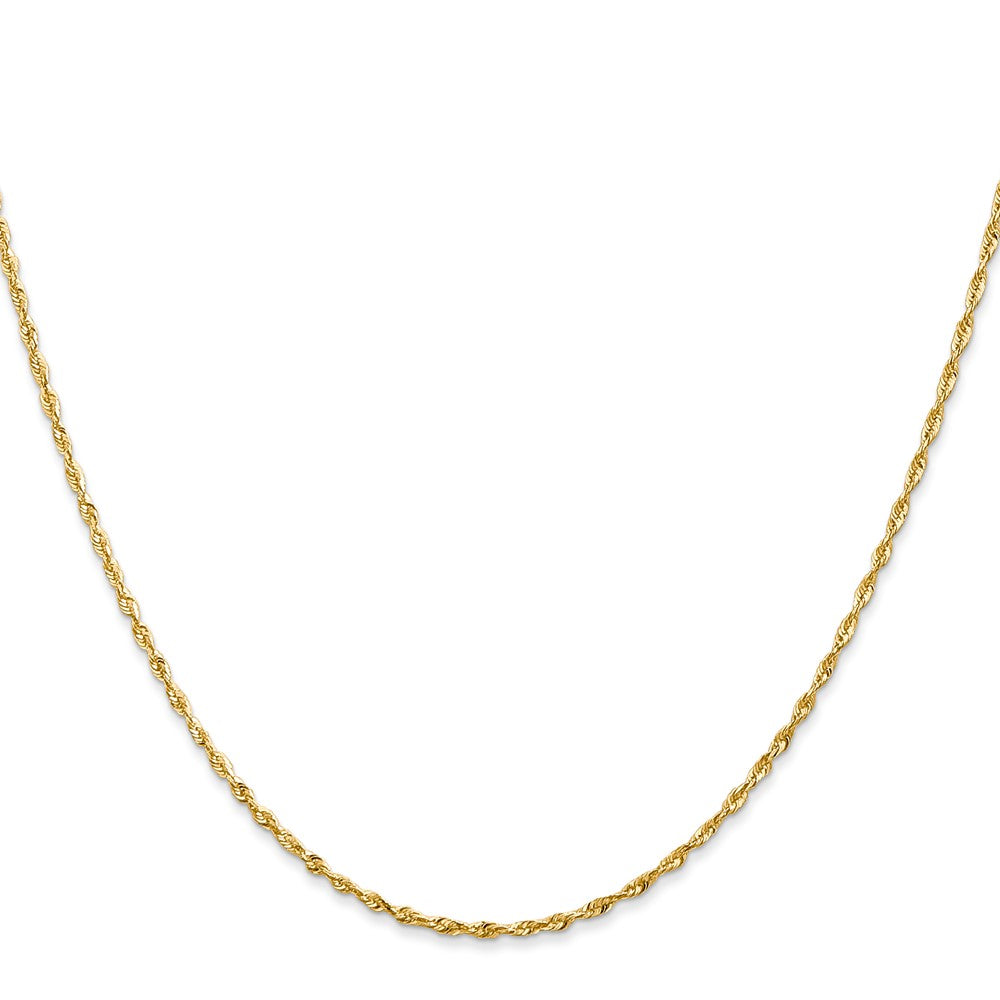 14k 1.5mm Extra-Light Diamond Cut Rope Chain (3.03 grams)