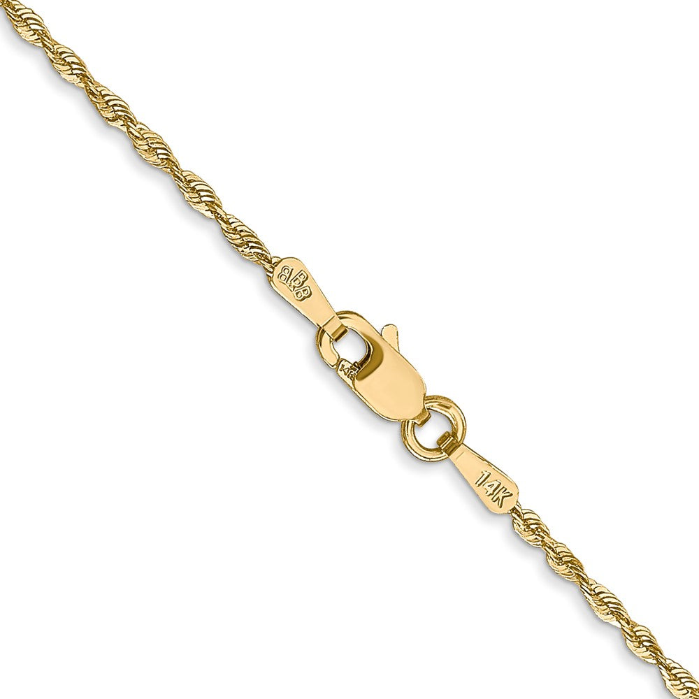 14k 1.5mm Extra-Light D/C Rope Chain (2.15 grams)
