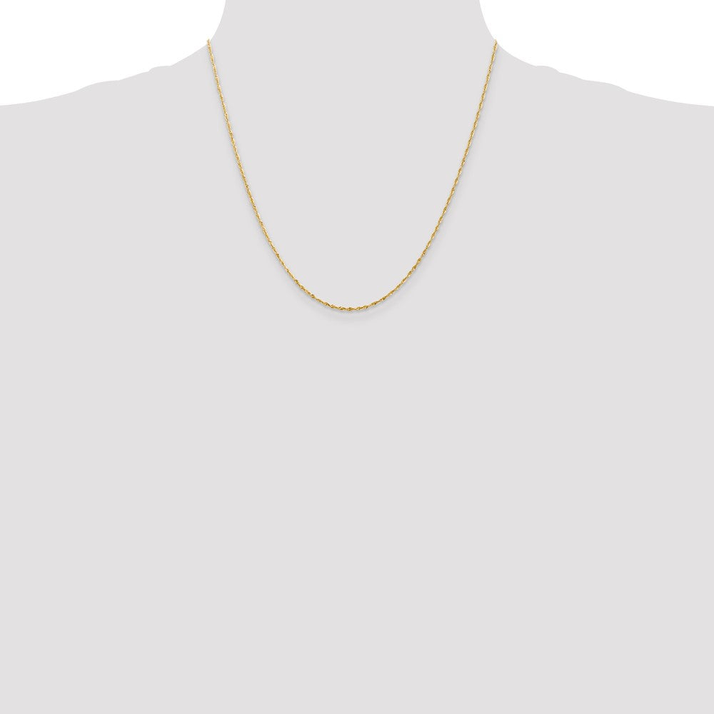 14k 1.5mm Extra-Light Diamond Cut Rope Chain (3.03 grams)