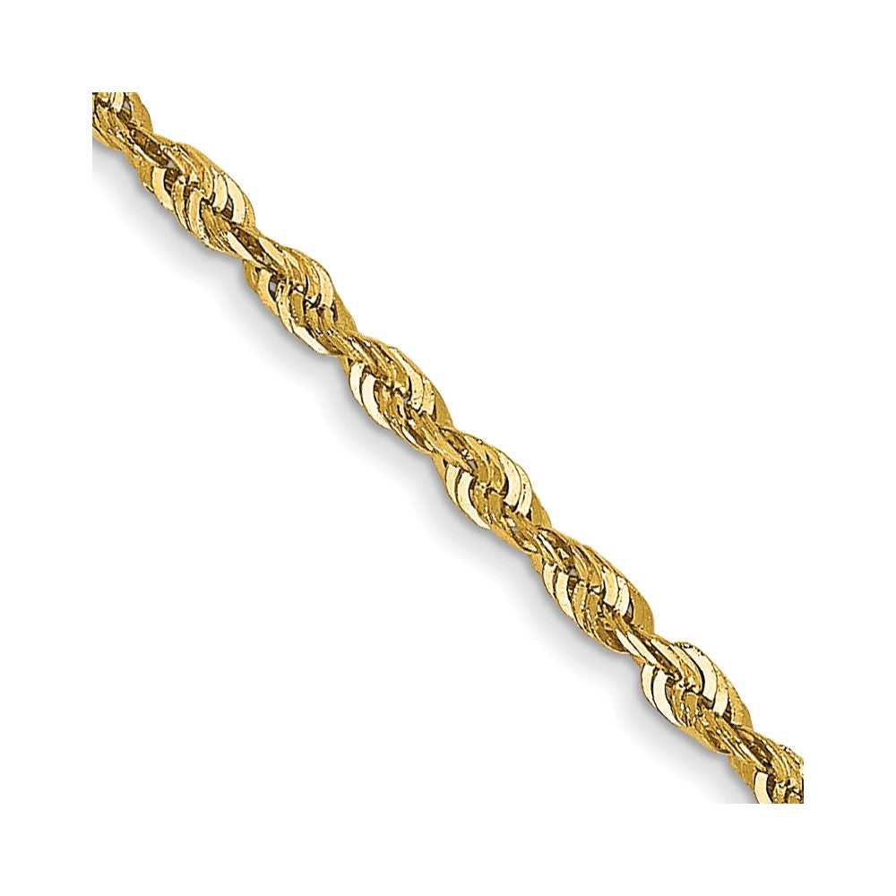14k 1.5mm Extra-Light D/C Rope Chain (3.31 grams)
