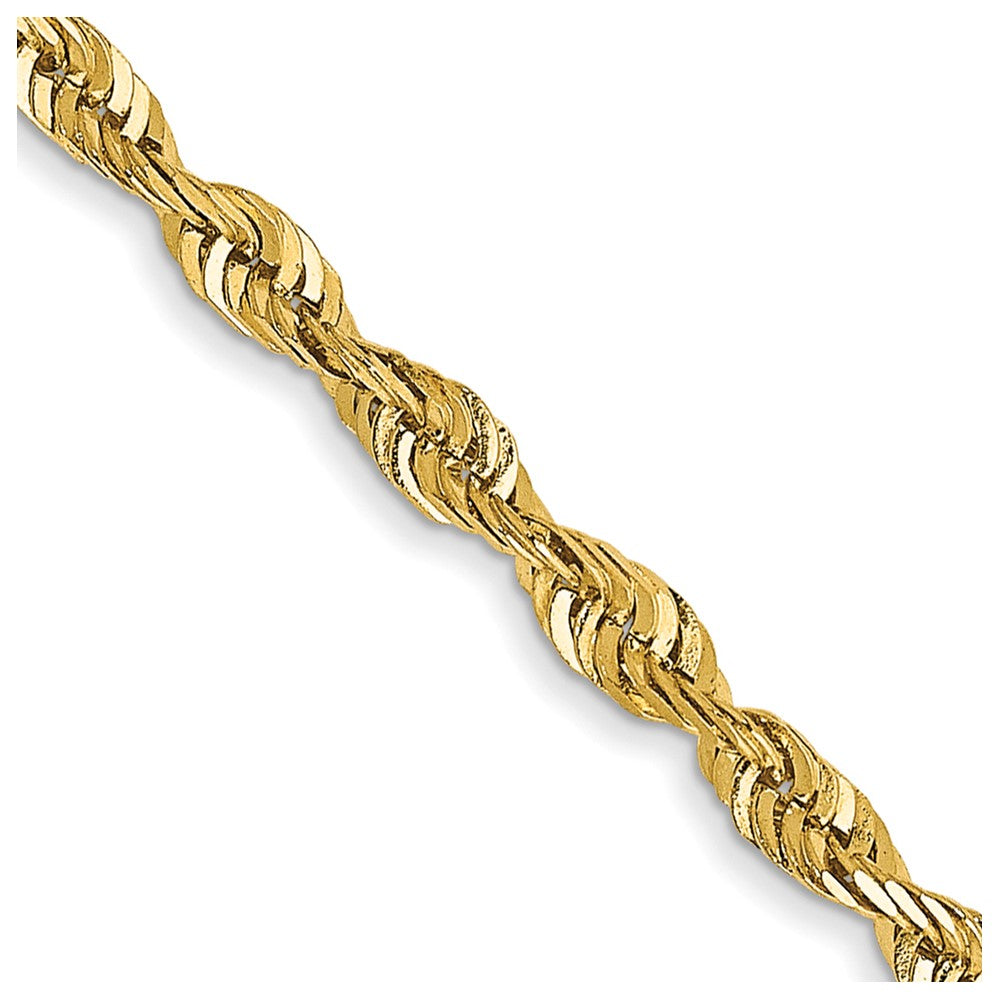 14k 2.25mm Extra-Light D/C Rope Chain (4.17 grams)