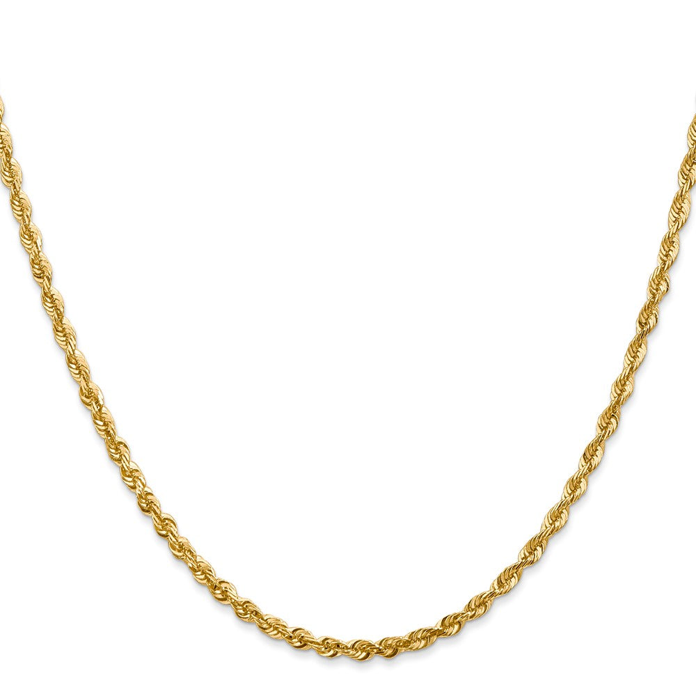 14k 2.75 mm Extra-Light D/C Rope Chain (9.44 grams)