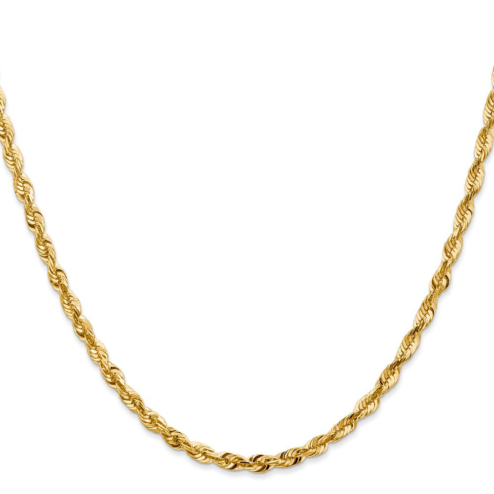 14k 4mm Extra-Light D/C Rope Chain (14.48 grams)