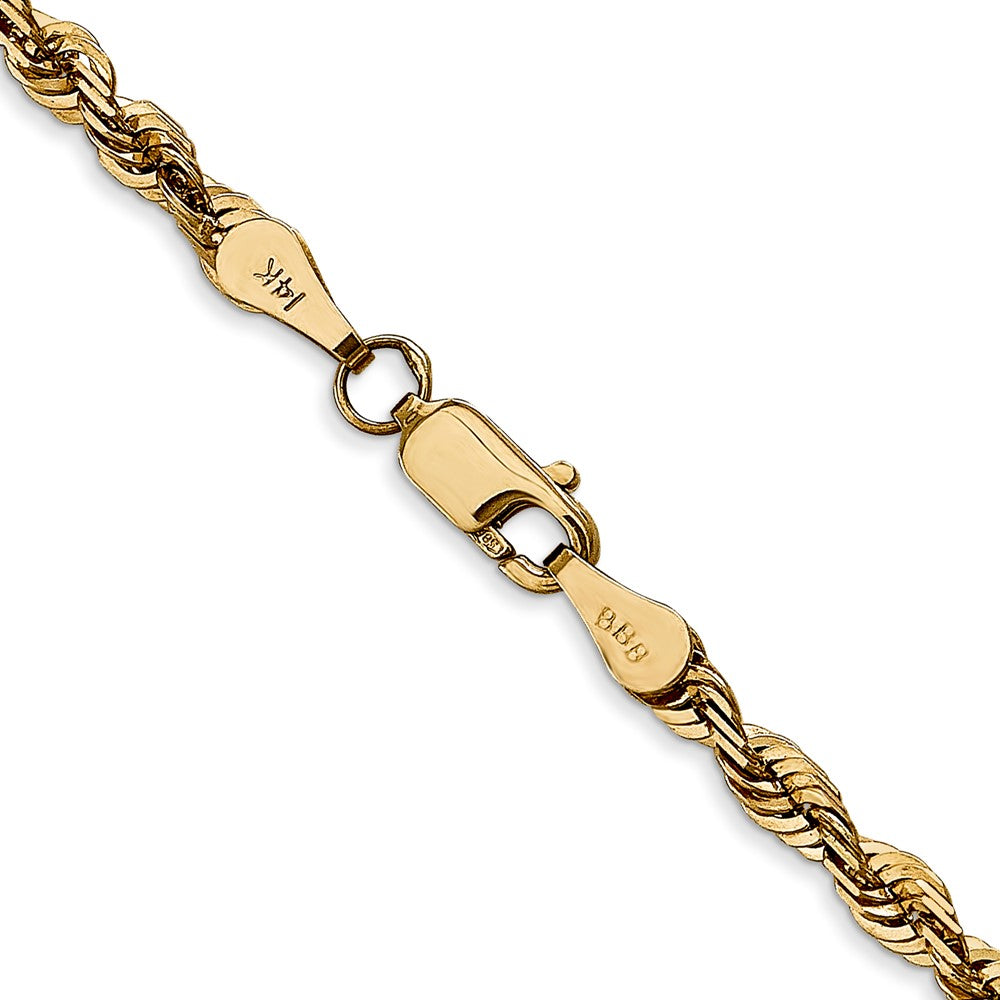 14k 4mm Extra-Light D/C Rope Chain (14.48 grams)