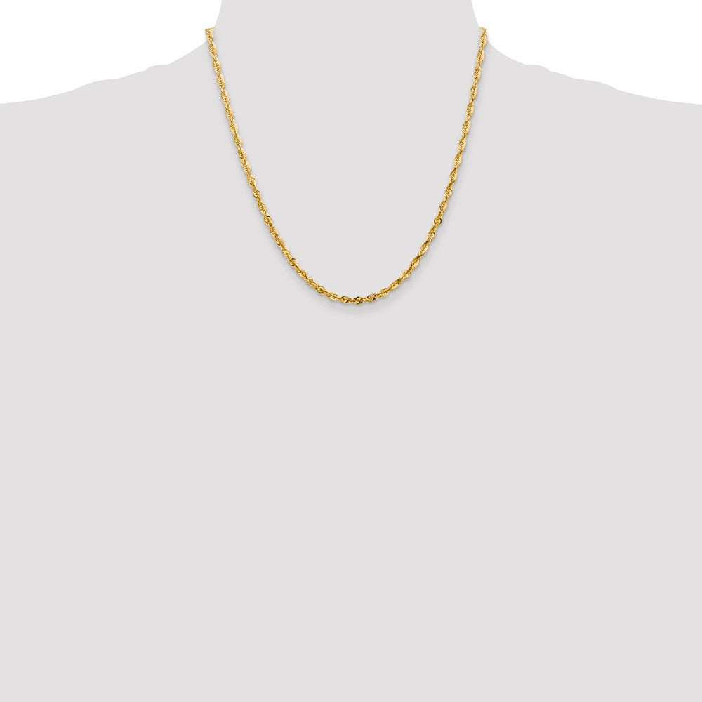 14k 4mm Extra-Light D/C Rope Chain (14.48 grams)