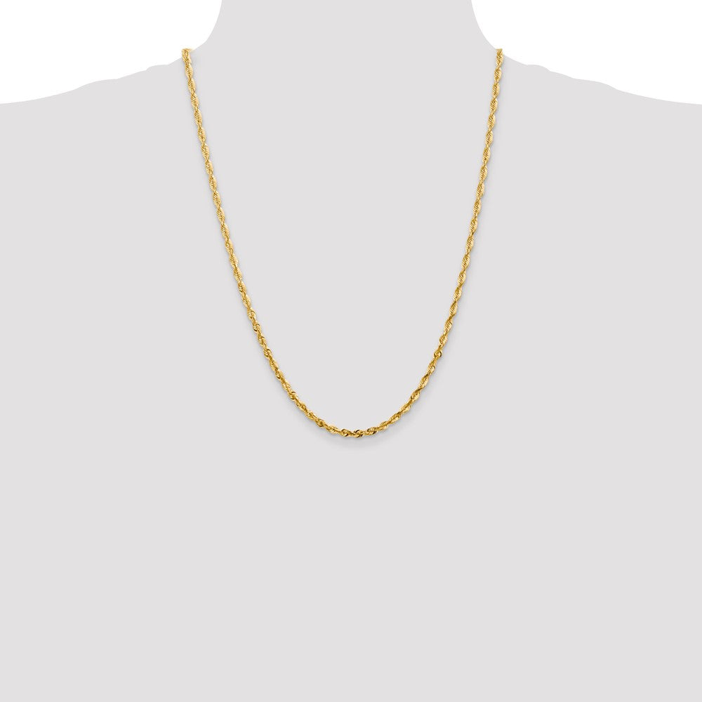 14k 4mm Extra-Light D/C Rope Chain (14.48 grams)