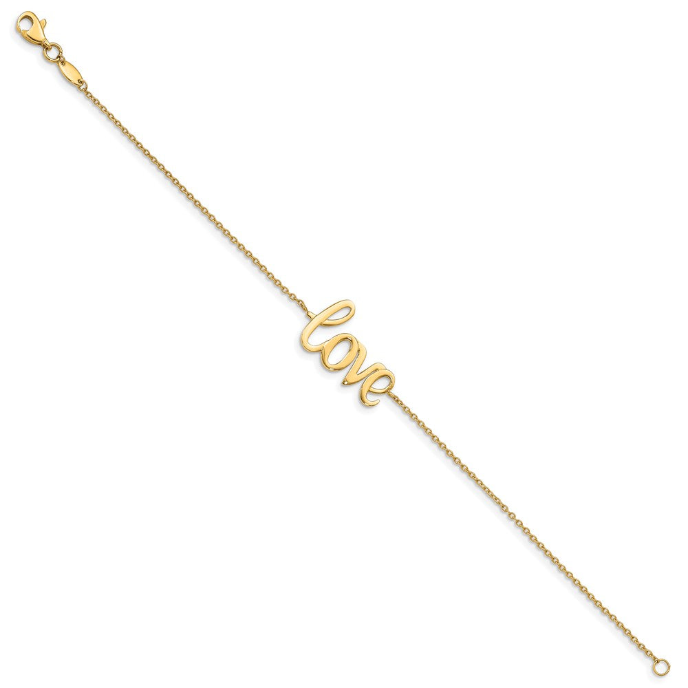 14k Yellow Gold 13 mm Polished LOVE Bracelet (1.79 grams)