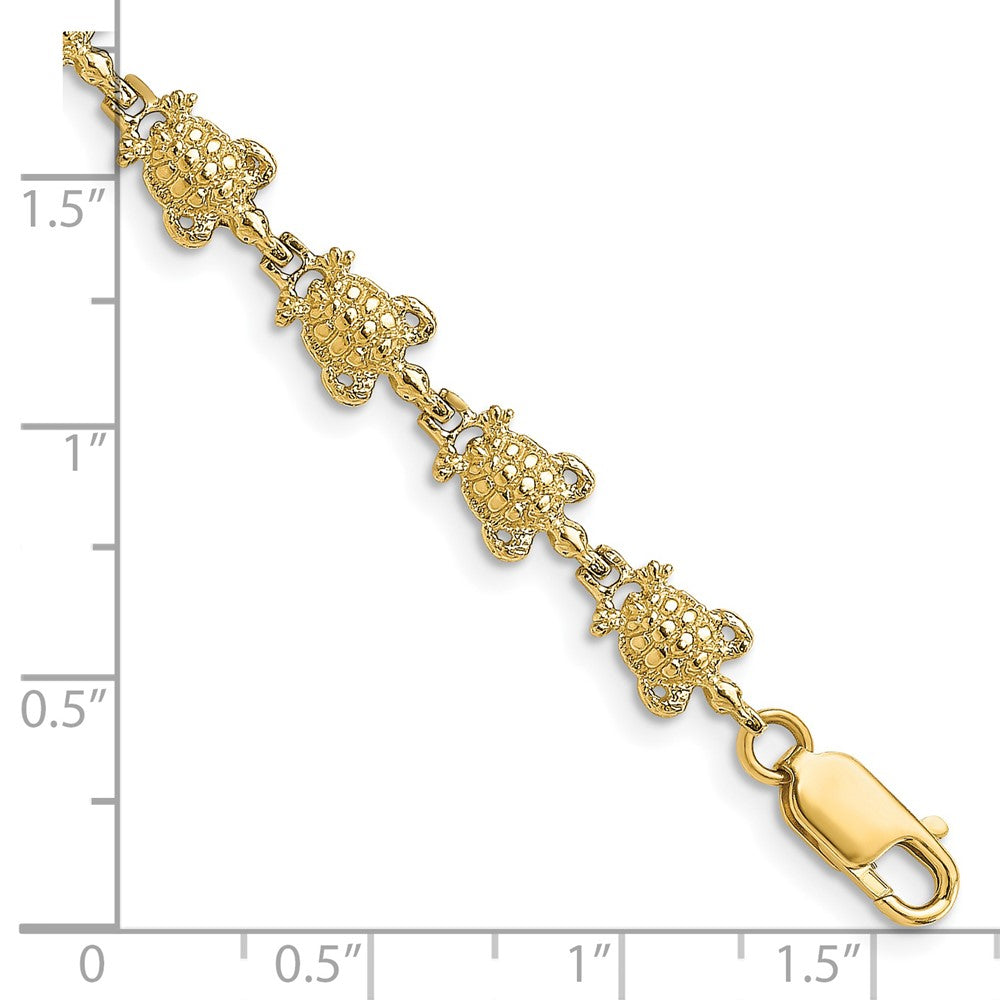 14k Yellow Gold 6.3 mm Turtle Bracelet (5.59 grams)