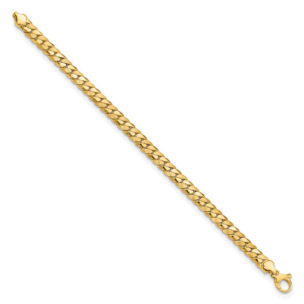 14k Yellow Gold 6.5 mm Fancy Link Bracelet (7.17 grams)