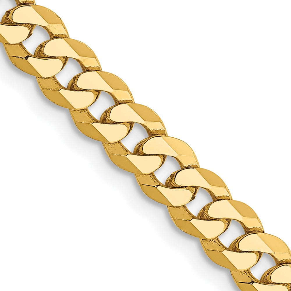 14k 4.75mm Flat Beveled Curb Chain (16.33 grams)