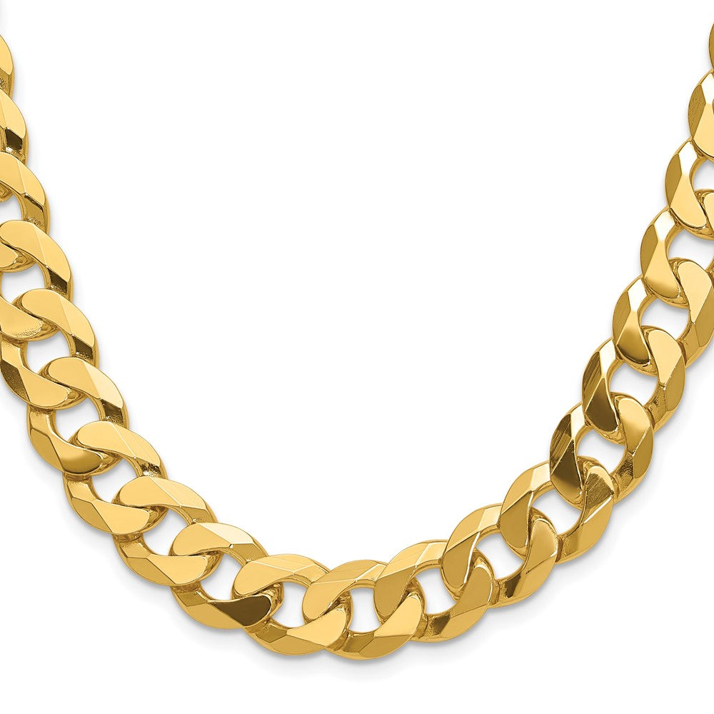 14k 12.0mm Flat Beveled Curb Chain (114.65 grams)