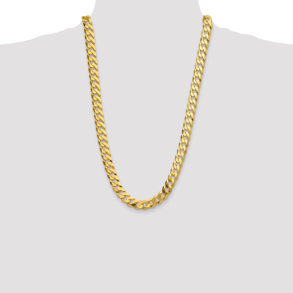 14k 12.0mm Flat Beveled Curb Chain (114.65 grams)