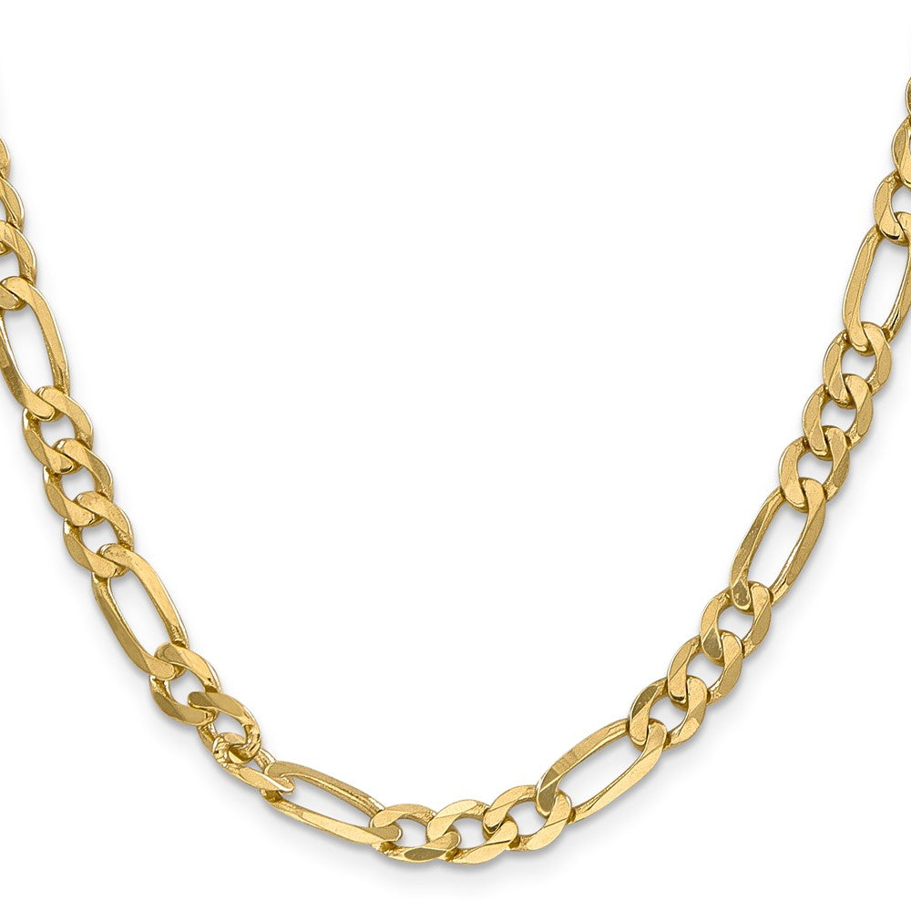 14k 6.25mm Flat Figaro Chain (21.03 grams)
