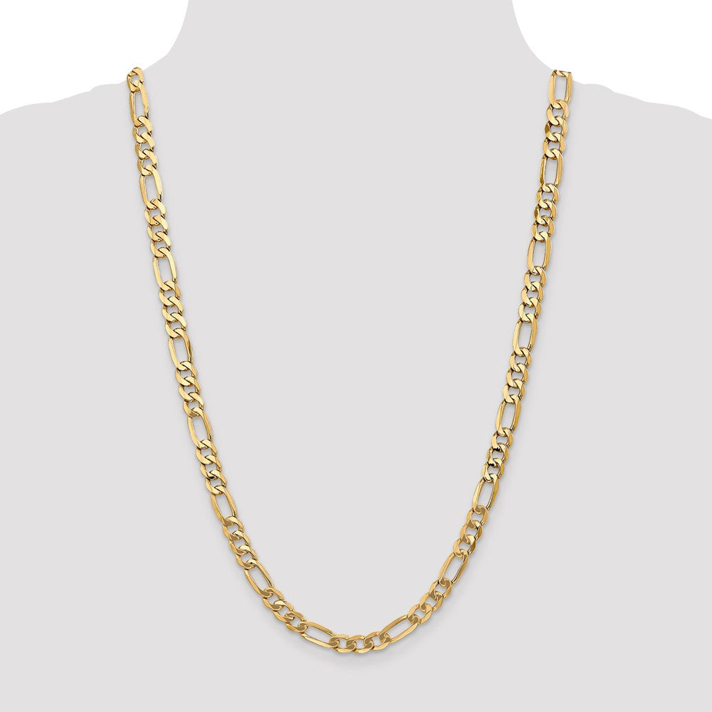 14k 7mm Flat Figaro Chain (26.81 grams)