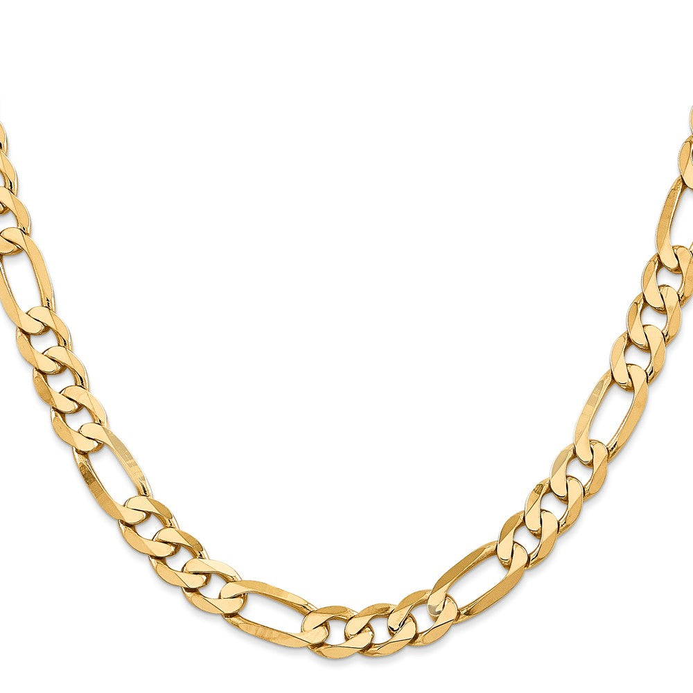 14k 7.5mm Flat Figaro Chain (36.81 grams)