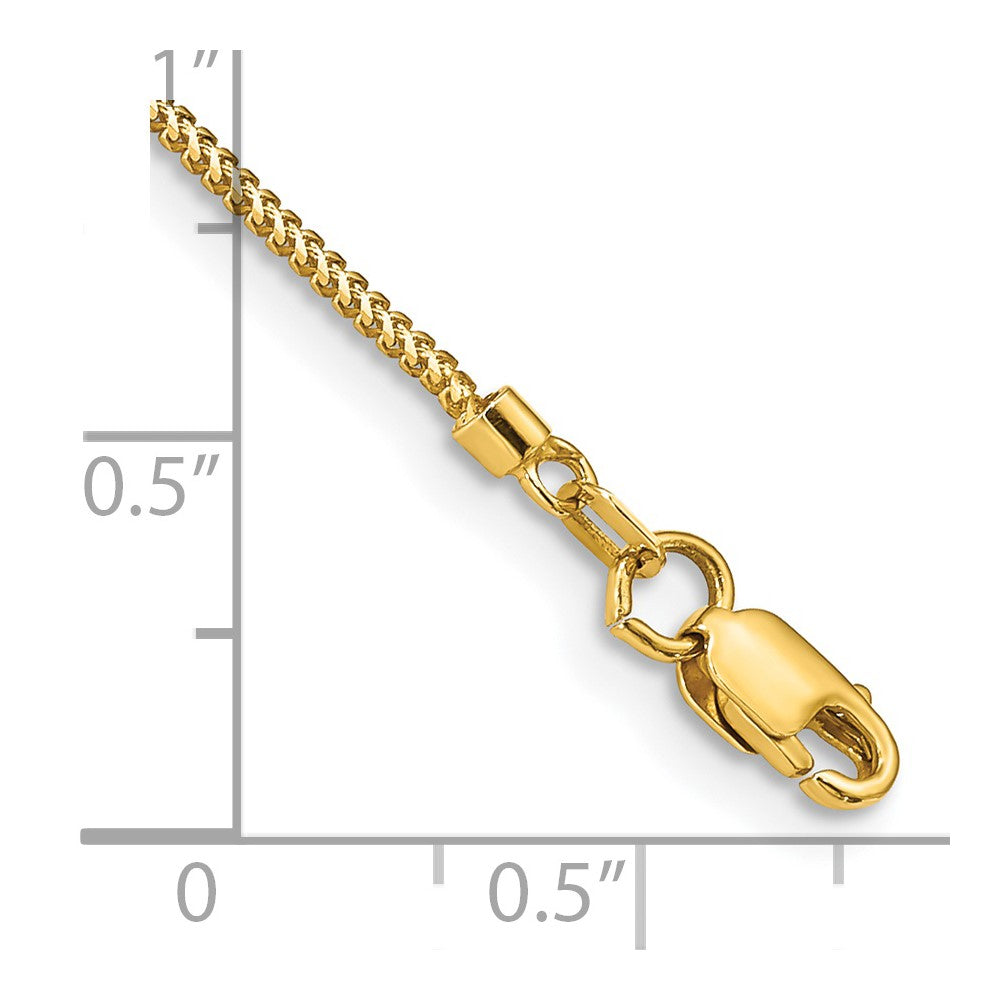 14k .9mm Franco Chain Bracelet (1.44 grams)