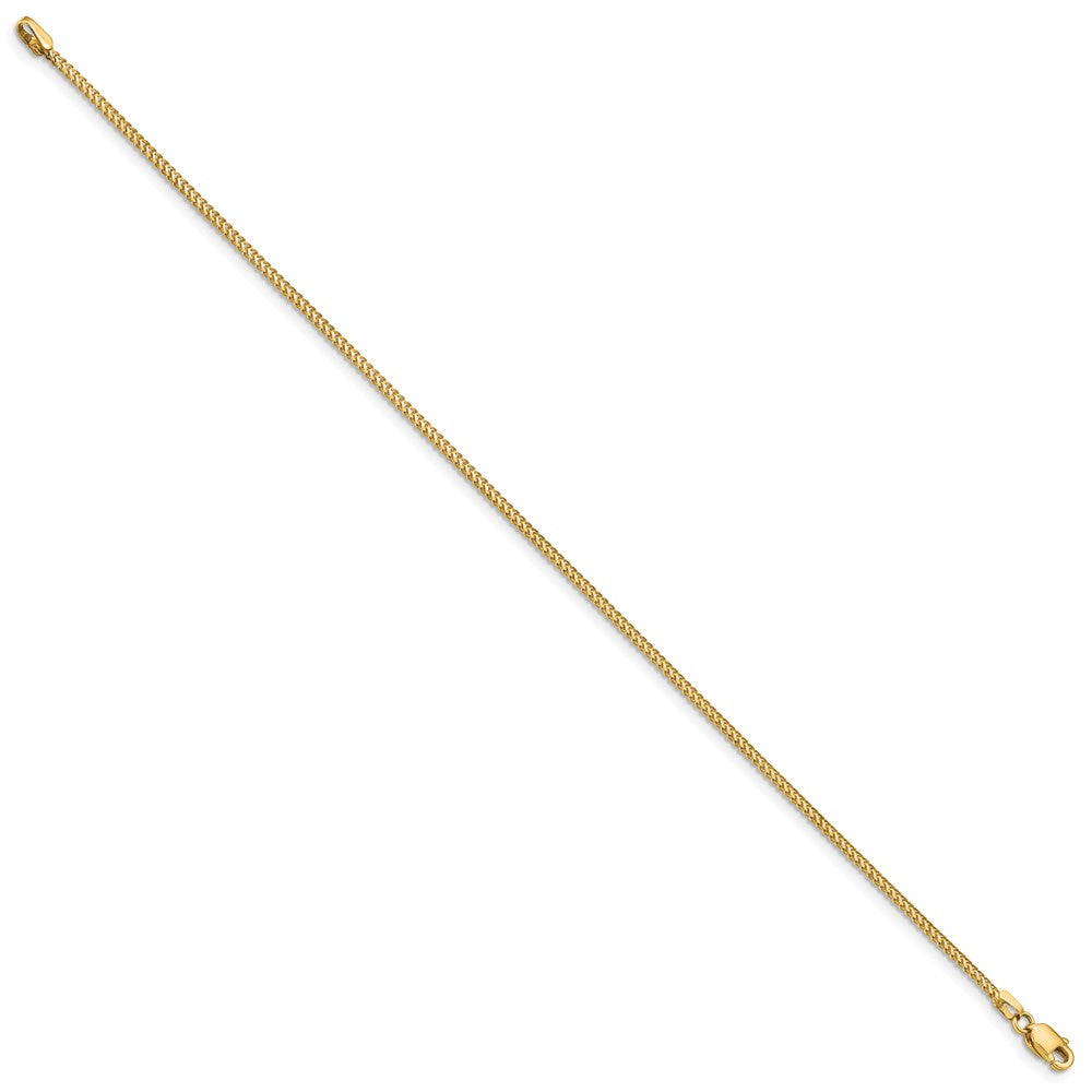 14k 1mm Franco Chain Bracelet (1.70 grams)